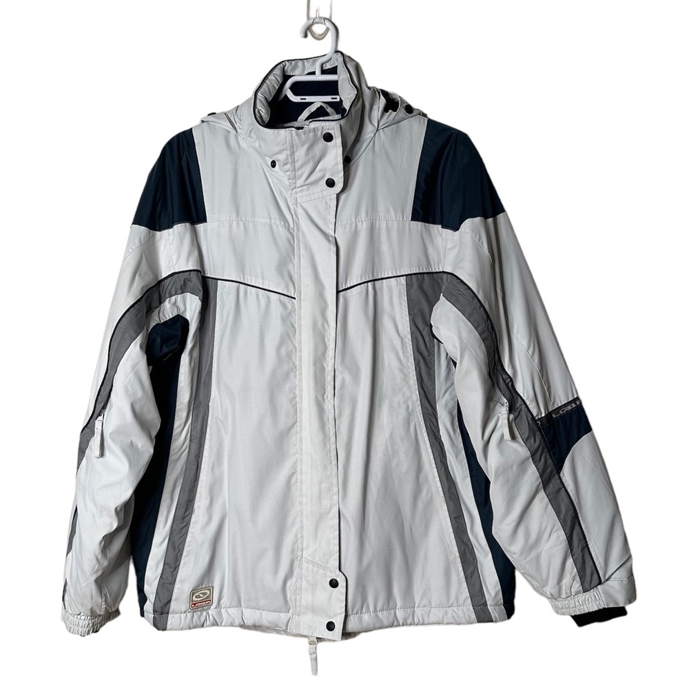 Men’s Hooded Winter White Jacket Large
